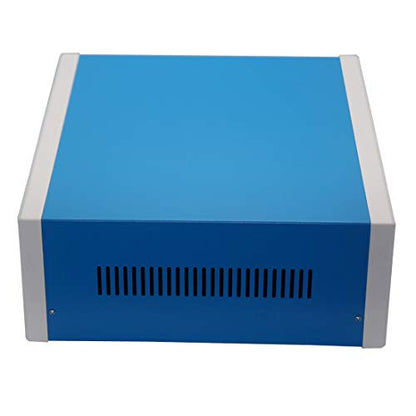 Zulkit Junction Box Blue Metal Project Box DIY Electric Enclosure Case Preventive Case Electrical Box 12.2 x 11.2 x 4.5 inch - size: 12.2" x 11.2" x 4.5"