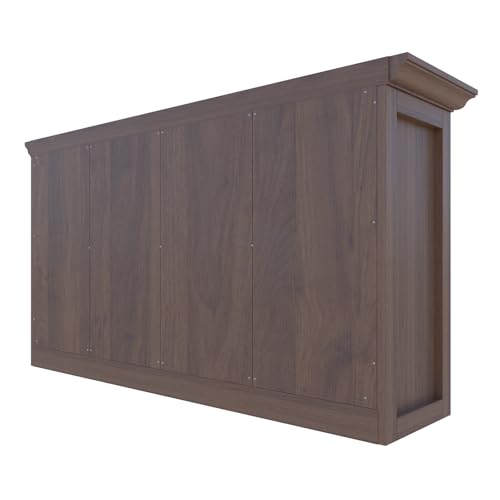 OSCHF 8-Cube Open Bookcase with Base, 2-Tier Low Cabinet, Walnut - color: Walnut, size: 8-Cube