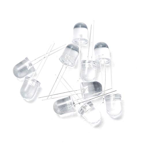 CHANZON 10 pcs 10mm Infrared Ray IR 850nm Emitter LED Diode Lights(DC 1.4V-1.6V 20mA)