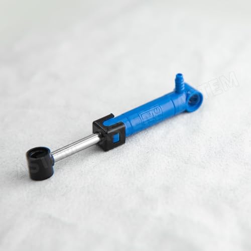 ASTEM 33pcs Pneumatic Technic-Parts Kit Compatible with Lego Pneumatic Cylinders-Air-Pump Pressure Rod Switch Piston Hose Technic Linear Actuator MOC-Spare-Parts.
