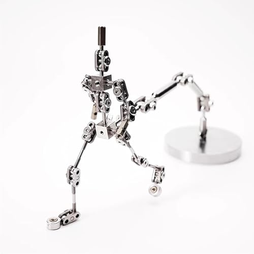 DIY Stop Motion Armature Kits, Metal Puppet Figure Skeletons Metal for Character Design Creation/Ready Studio Armature Kits for Stop Motion Animation,18CM - size: 18CM