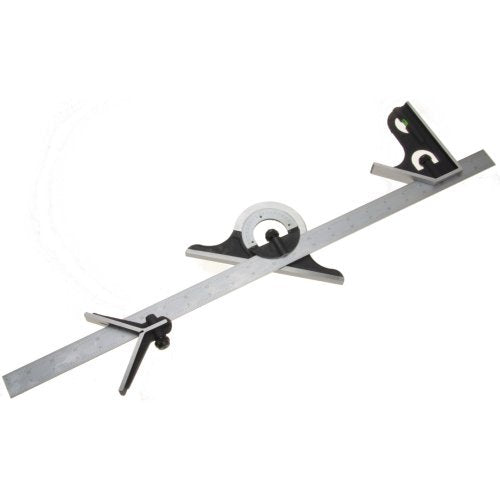 iGaging Combination Square Premium 4-Piece 24" 4R Protractor Center