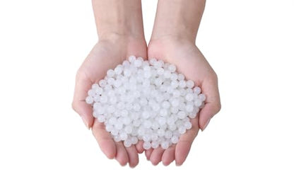 500Pcs White Round Glass Beads 8mm for Necklaces - color: White, size: 8mm 500pcs