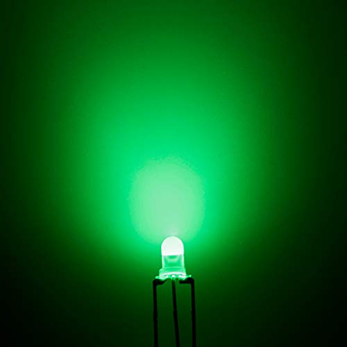 CHANZON 100 pcs 3mm Red & Green Diffused LED Diode Lights Common Anode - color: A) Red & Green (Ca) (100pcs)