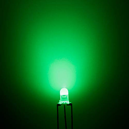 CHANZON 100 pcs 3mm Red & Green Diffused LED Diode Lights Common Anode - color: A) Red & Green (Ca) (100pcs)