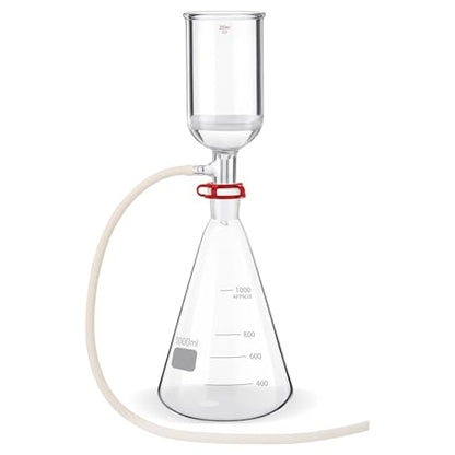 1000mL Vacuum Filtration Kit with 250mL Funnel - size: 1000mL & 250mL