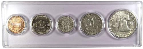 1962 Year Set 5 Coins in Circulated or Better Condition Gift Set