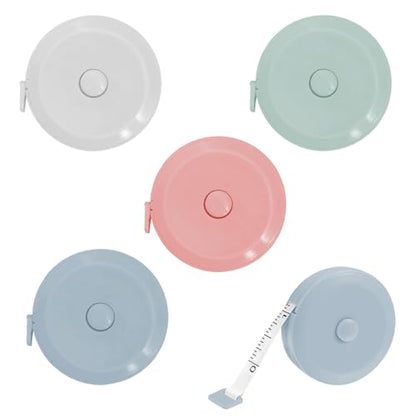 4Pcs Soft Tape Measure for Body Fabric Sewing Tailor Cloth Knitting Craft Measurements, 59 Inch Portable Measuring Tool, Mix2 - color: Mix2