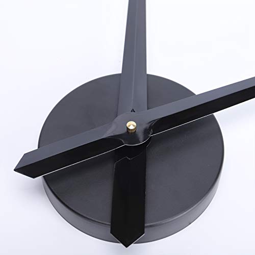 Lafocuse Silent 24 Inch DIY Wall Clock with Large Clock Hands and Motor Kit, DIY 12888 Clock Movement Mechanism Replacement with 12 Inch Long Minute Hands for Living Room - color: Black