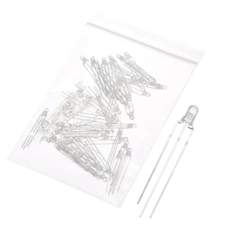 MECCANIXITY 240Pcs 3mm LED Diodes Red+Green Light Common Cathode - size: 3mm