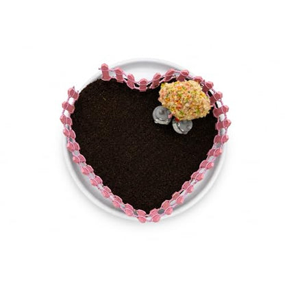 Plant Growing Kit for Kids, Heart-Shaped DIY Mini Garden with Peat Moss & Coco Coir, Planting Activity Kit with Tray and Decorations, Indoor Gardening Gift for Kids - size: Pink Fence