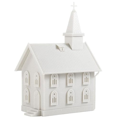 N Scale Model Blank Church Kit Unassembled House for Model Train Layout Diorama JZN5875JJ (Church-1PC) - style: Church-1PC
