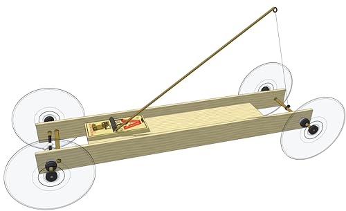 Lock-Tight Mousetrap Car Kit: with an adjustable high-tech Braking System