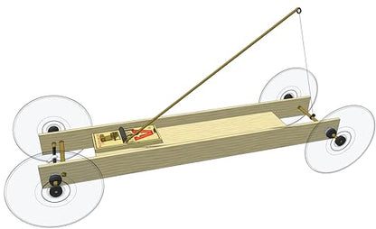 Lock-Tight Mousetrap Car Kit: with an adjustable high-tech Braking System