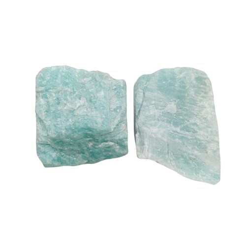 Crystals, Rocks, Jade, Crystals and Healing Stones, Witchcraft Supplies, Healing Crystals, Stones, Healing Stones, Rock Collection, Agate, Raw Stones (Amazonite, 2 Pcs) - color: Amazonite