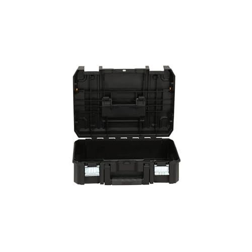 DEWALT Tool Box TSTAK II, 13 In. Flat Top Tool Storage Case, Stackable Organizer Hard Case Portable Toolbox, Heavy Duty, Holds Up To 66 lbs (DWST17807) (Pack of 4) - size: 1 Count (Pack of 4)