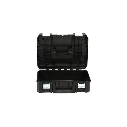 DEWALT Tool Box TSTAK II, 13 In. Flat Top Tool Storage Case, Stackable Organizer Hard Case Portable Toolbox, Heavy Duty, Holds Up To 66 lbs (DWST17807) (Pack of 4) - size: 1 Count (Pack of 4)