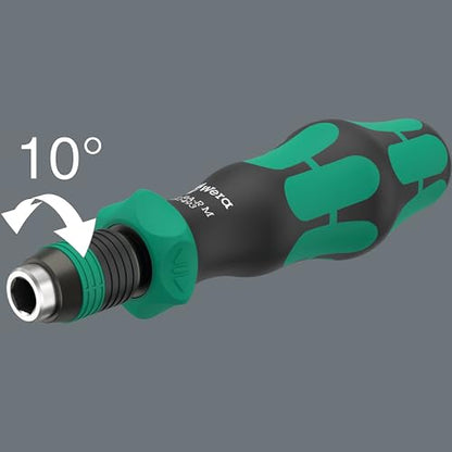 Wera 05051493001 838 RA-R M BITHOLDING SCREWDRIVER WITH RATCHET FUNCTIONALITY, 1/4", 1/4" X 123.5 MM