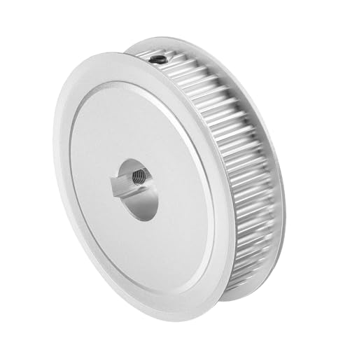 uxcell 5M-50T-3/4B Timing Belt Pulley 3/4" Bore, 50 Teeth Aluminum Alloy Synchronous Wheel with Keyway, Pitch 5mm Tooth for 15mm Width Belt