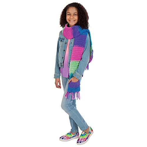 Creativity for Kids Learn to Knit Pocket Scarf - DIY Knitting Kit for Beginners, Kids Craft Kit - style: Pocket Scarf