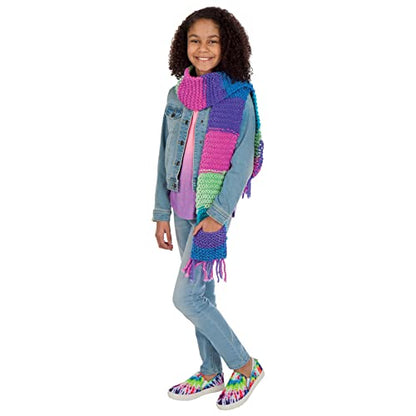 Creativity for Kids Learn to Knit Pocket Scarf - DIY Knitting Kit for Beginners, Kids Craft Kit - style: Pocket Scarf