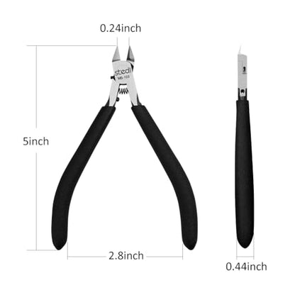 stedi Model Nippers Ultra Thin Single Edge for Plastic Model Kits - style: Single-edged (Black_for Professionals)