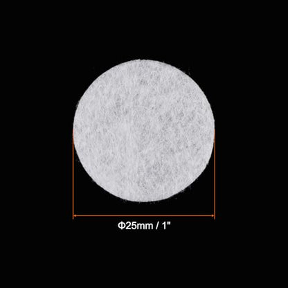 HARFINGTON 200pcs Round Felt Circles, 25mm 1" Pre Cut Felt Craft Pads Non-Woven Mini Felt Fabric Circles for DIY Sewing Handcraft Cut Projects Craft Finishing, White - color: White, size: 25mm