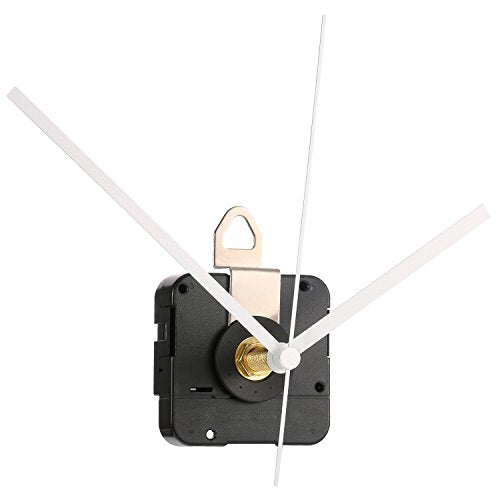 Hicarer 28 mm Quartz Clock Movement Long Shaft Repair Kit for Watch Parts (White) - color: White