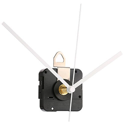 Hicarer 28 mm Quartz Clock Movement Long Shaft Repair Kit for Watch Parts (White) - color: White