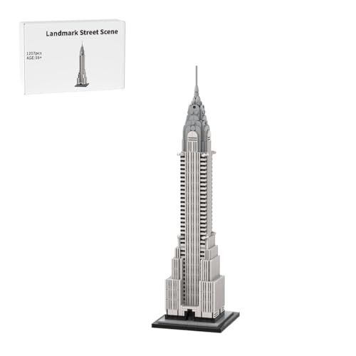 Landmark Street Scene Building Blocks Set for Adults, 1039PCS MOC-127022 1/800 World Famous Landmark Building Bricks Set, DIY Assembly New York Architecture Model Gift - style: Landmark Street Scene