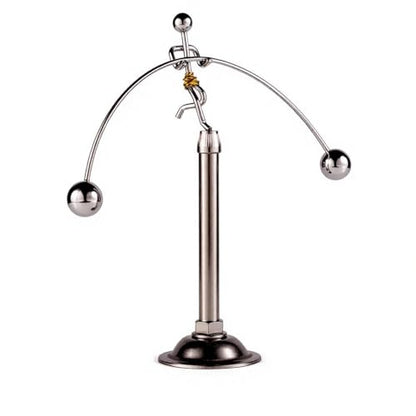 Sunnytech Steel Balance Toy Weightlifter Kinetic Art Balance Toy Balancing Decompressive Science Psychology Home Offic Decor Desk Decor WJ049 - style: WJ049