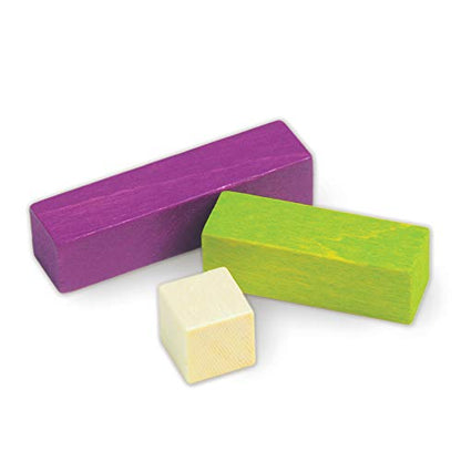 Cuisenaire Rods Kit for Fractions, Wood, Grades 4-6 (12 Trays, 1 Set of Overhead Rods, and Book)