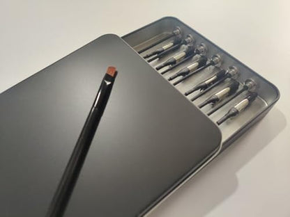Metal Painting Stand Base Holder, 12 PCS Magnetic Bendable Alligator Clip - color: Black, size: M