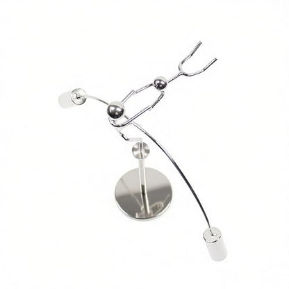 Sunnytech Weight Lifting Stainless Physics BalanceTumbler Kinetic Art Balancing Decompressive Science Psychology Home Offic Decor Desk Decor Toy WJ161 - style: WJ161