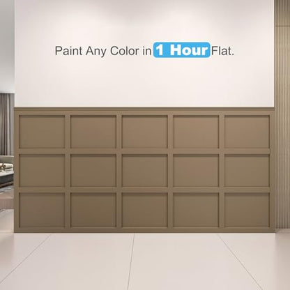 Art3d Pre-Cut Board and Batten Wainscoting Panel, Covers 10 ft, White - color: White - Style 3