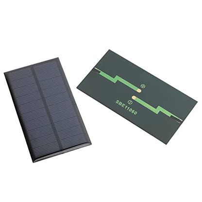 5V Micro Solar Panels, 10PCS 5V 200MA Solar Cells Kit 110mmx60mm - size: 5V10P