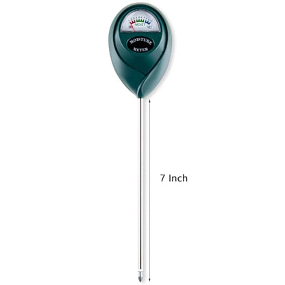 Soil Moisture Meter for House Plants, Plant Water Meter,Plant Moisture Meter for House Plants and Outdoor Plants, No Batteries Required (Green) (Pack of 2) - size: 7 Inch (Pack of 2)