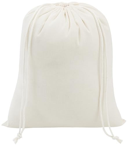 PALTERWEAR 100% Cotton Drawstring Bags 10‑Pack 7x9 Lightweight 70 GSM Muslin Pouch Set | Reusable Gift, Craft, Pantry, Travel Storage | Double Drawstring (Natural Beige, 7 x 9 Inches) - size: 7 x 9 Inches