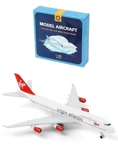 1/400 for VAA B747 Diecast Plane Model with Landing Gear, Stand - color: 04. Virgin Atlantic 747