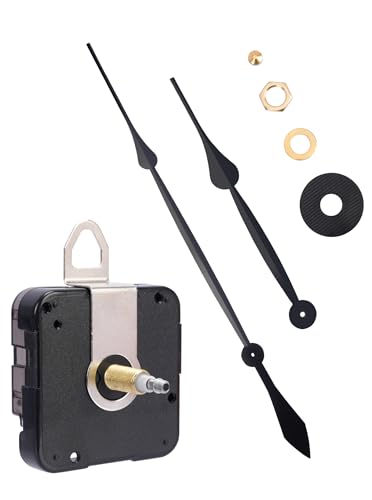 High Torque Quartz Clock Movement Replacement Kit with 17.7" Clock Hands - size: Fits 13/32-1/2 in Thick Dial