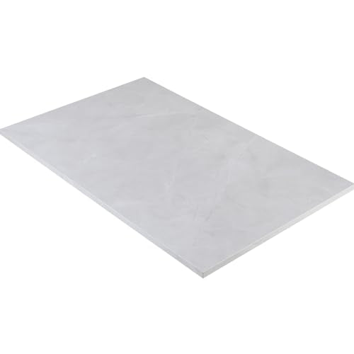 Kaboon Universal Tabletop 36"x20", Solid One-Piece Melamine Table Top, Double L-Desk Floating Desk DIY, Home and Office Countertop, White Rock - color: White Rock, size: 36x20