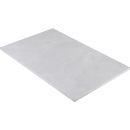 Kaboon Universal Tabletop 36"x20", Solid One-Piece Melamine Table Top, Double L-Desk Floating Desk DIY, Home and Office Countertop, White Rock - color: White Rock, size: 36x20