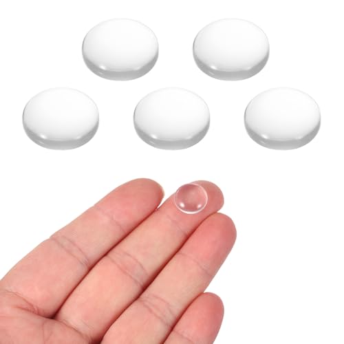 PATIKIL 5 Pack Convex Lens, 12mm OD 17mm Focal Length Optical Lenses - size: 12mm OD x 4mm H x 17mm Focal L
