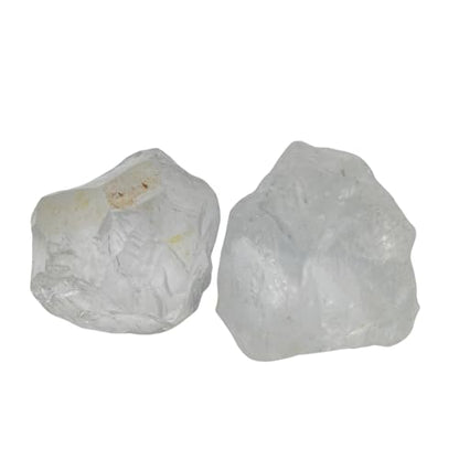 Crystals, Rocks, Jade, Crystals and Healing Stones, Witchcraft Supplies, Healing Crystals, Stones, Healing Stones, Rock Collection, Agate, Raw Stones (Clear Quartz, 2 Pcs) - color: Clear Quartz