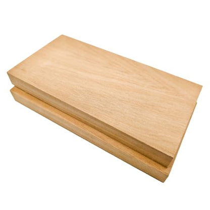 2PCS Unfinished Basswood Blocks for Crafts, Wood Craft Panels for Art, Engraving, Painting, DIY Projects, Chip Carving, Fretwork (7.87 x 3.93 x 0.78 in) - size: 7.87 x 3.93 x 0.78 in