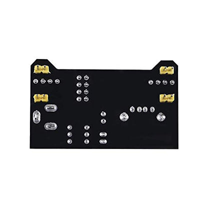 3.3V 5V MB102 Solderless Breadboard Power Supply Module with 9V Battery Clip Power Cable 2.1x 5.5mm Male DC Jack Plug for Arduino (Pack of 3) - size: 3 Set
