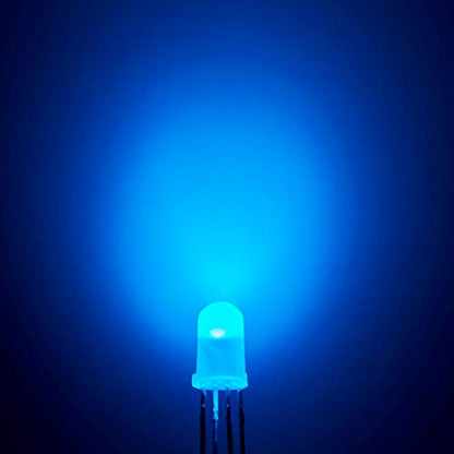 CHANZON 100 pcs 5mm RGB Multicolor Diffused LED Diode Lights Common Anode - color: L) Rgb (Common Anode) (100pcs)