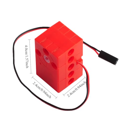 2PCS Geekservo Programmable Building Block Servo Motor, 360 Degree Rotation, 2P/3P Wire, Compatible with Microbit Raspberry Pi (0.7 KG Fast Speed Motor) - style: 0.7 KG Fast Speed Motor