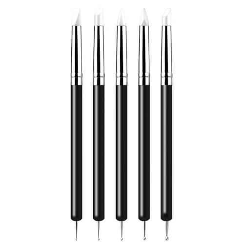 15 PCS Blue Clay Sculpting Tools Set, Professional Silicone Brushes & Dotting Tools Kit for Polymer Clay, Air Dry Clay, Pottery, Modeling & Crafting for Adult-Black - color: 15Pcs-Black
