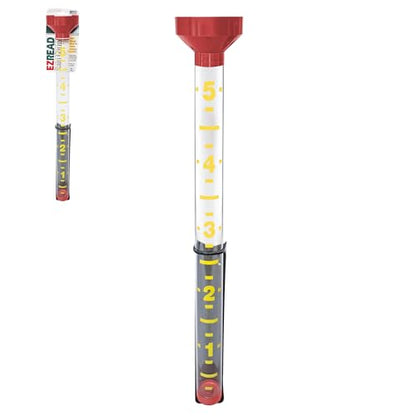 Headwind EZRead 26” Giant Professional Outdoor rain Gauge, USA Made Heavy Duty All Weather Freeze Proof mountable with Float, Red (820-0006) - color: Red, size: 26-Inch